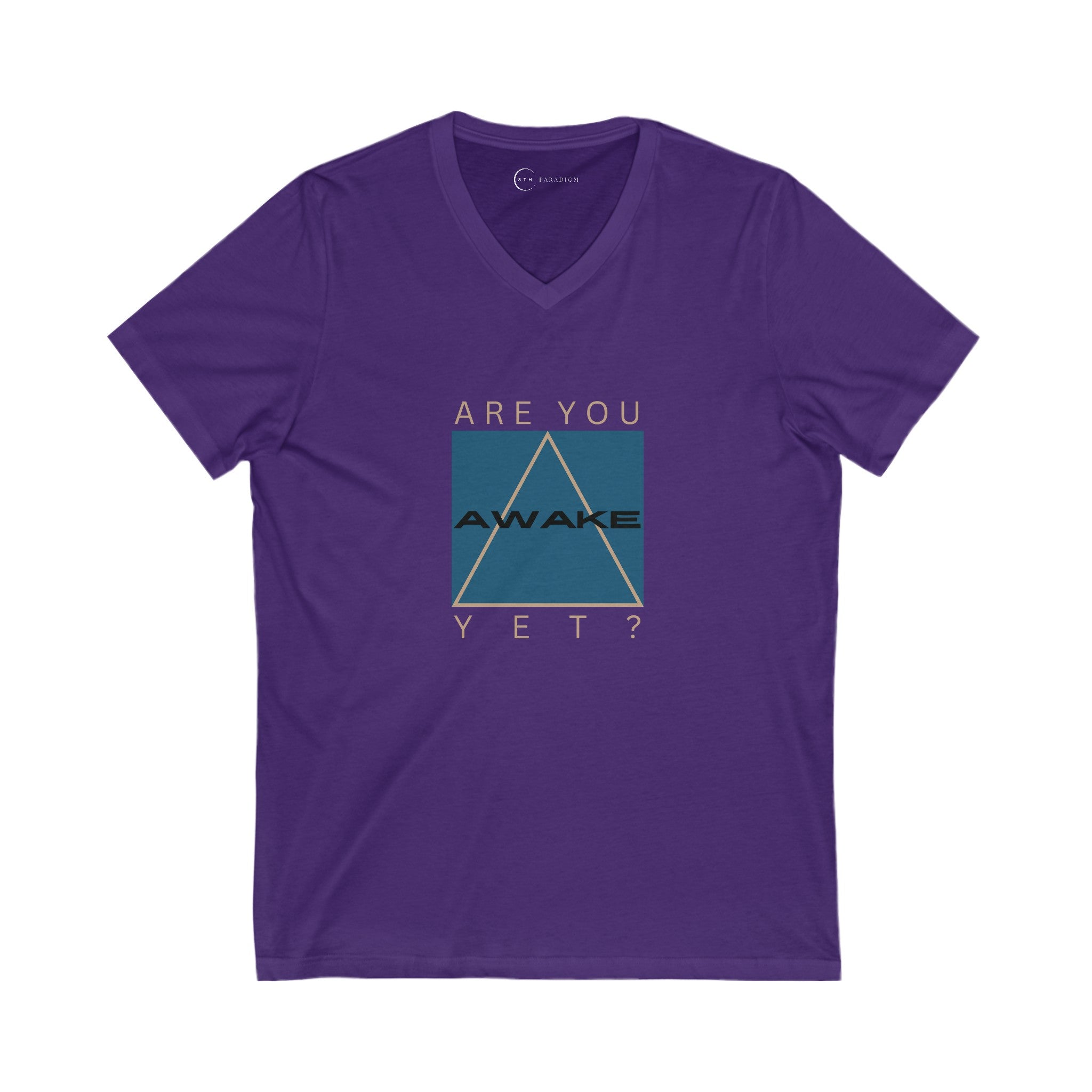 ARE YOU AWAKE YET (ADULT V-NECK T-SHIRT)