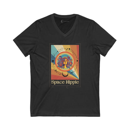 SPACE HIPPIE (ADULT V-NECK T-SHIRT)