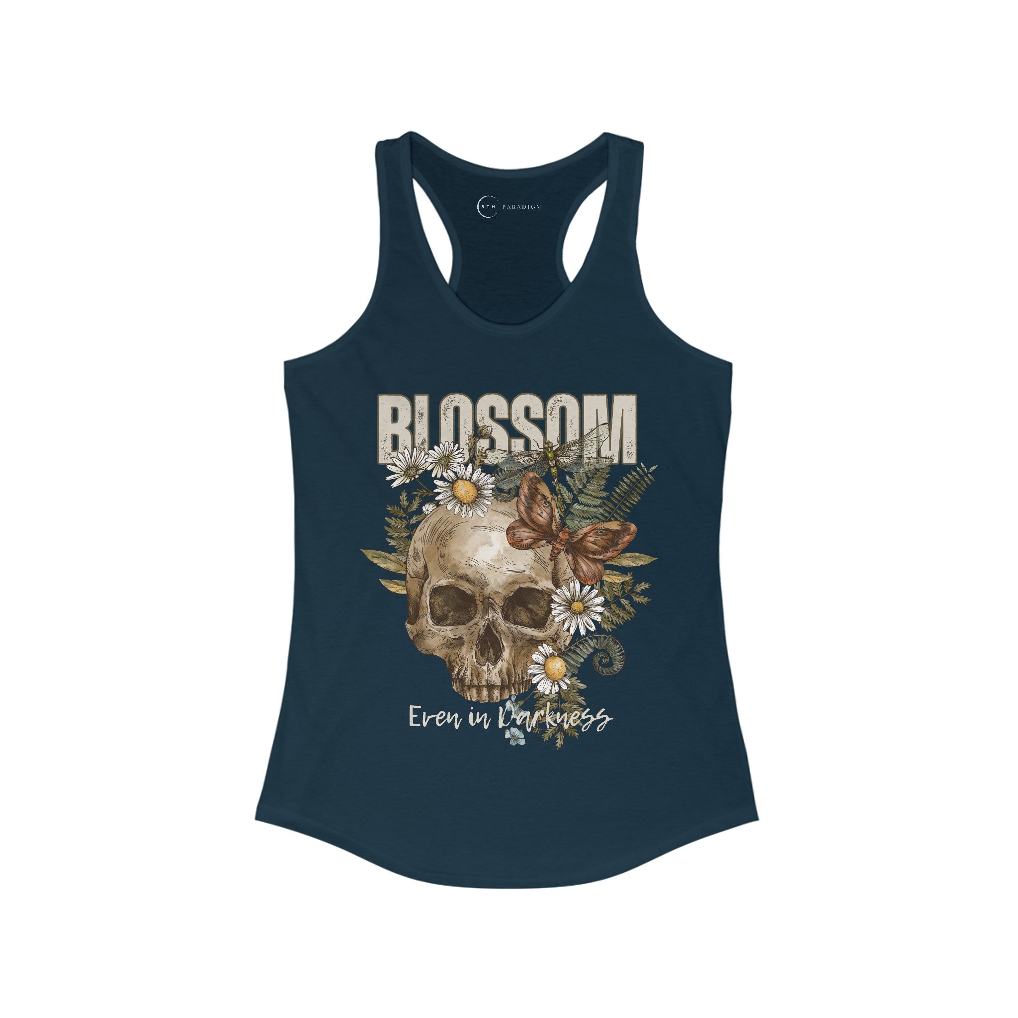 BLOSSOM EVEN IN DARKNESS (WOMEN'S RACERBACK TANK TOP)