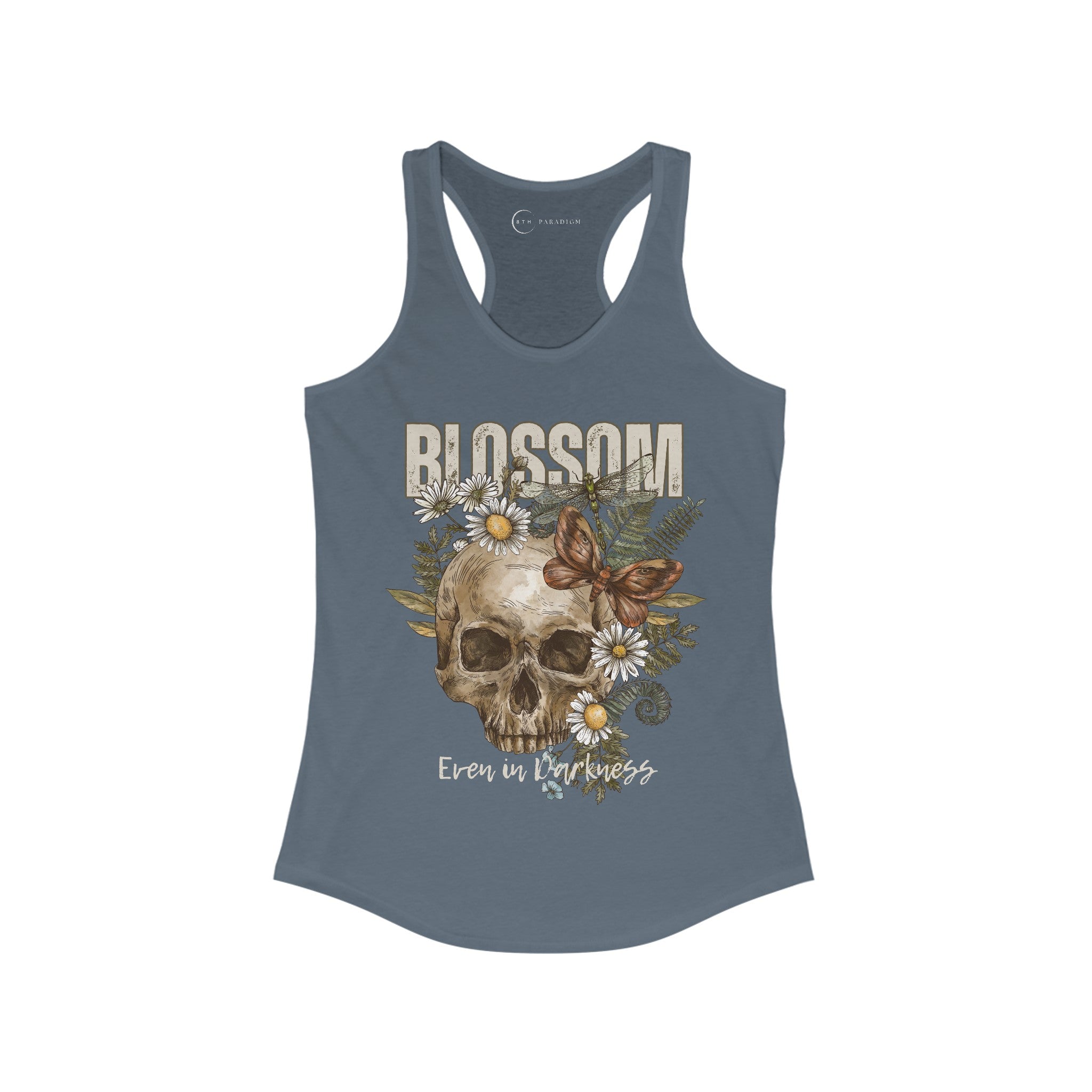 BLOSSOM EVEN IN DARKNESS (WOMEN'S RACERBACK TANK TOP)