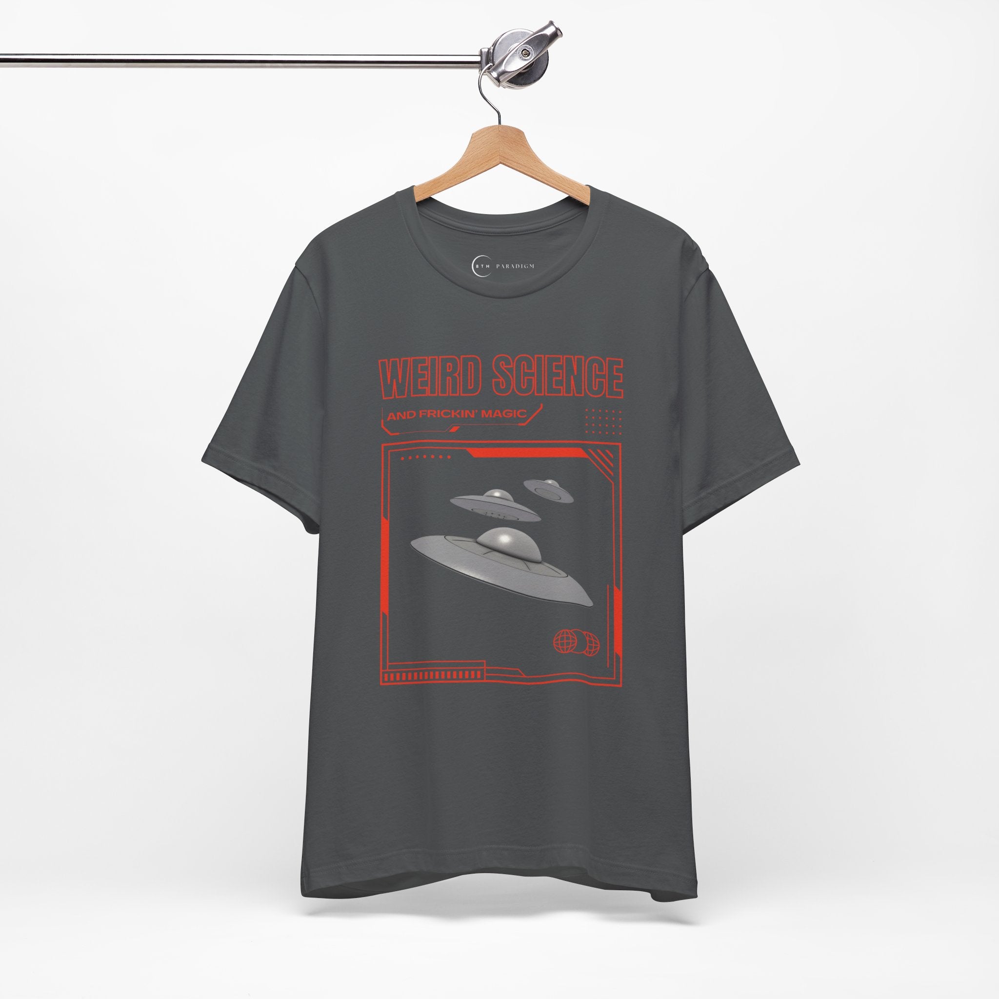 WEIRD SCIENCE AND FRICKIN MAGIC (ADULT T-SHIRT)