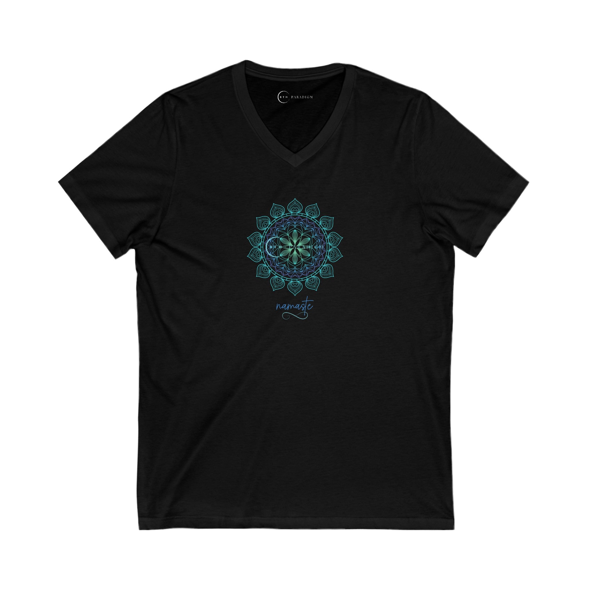 SERENE NAMASTE (ADULT V-NECK T-SHIRT)