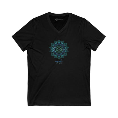 SERENE NAMASTE (ADULT V-NECK T-SHIRT)