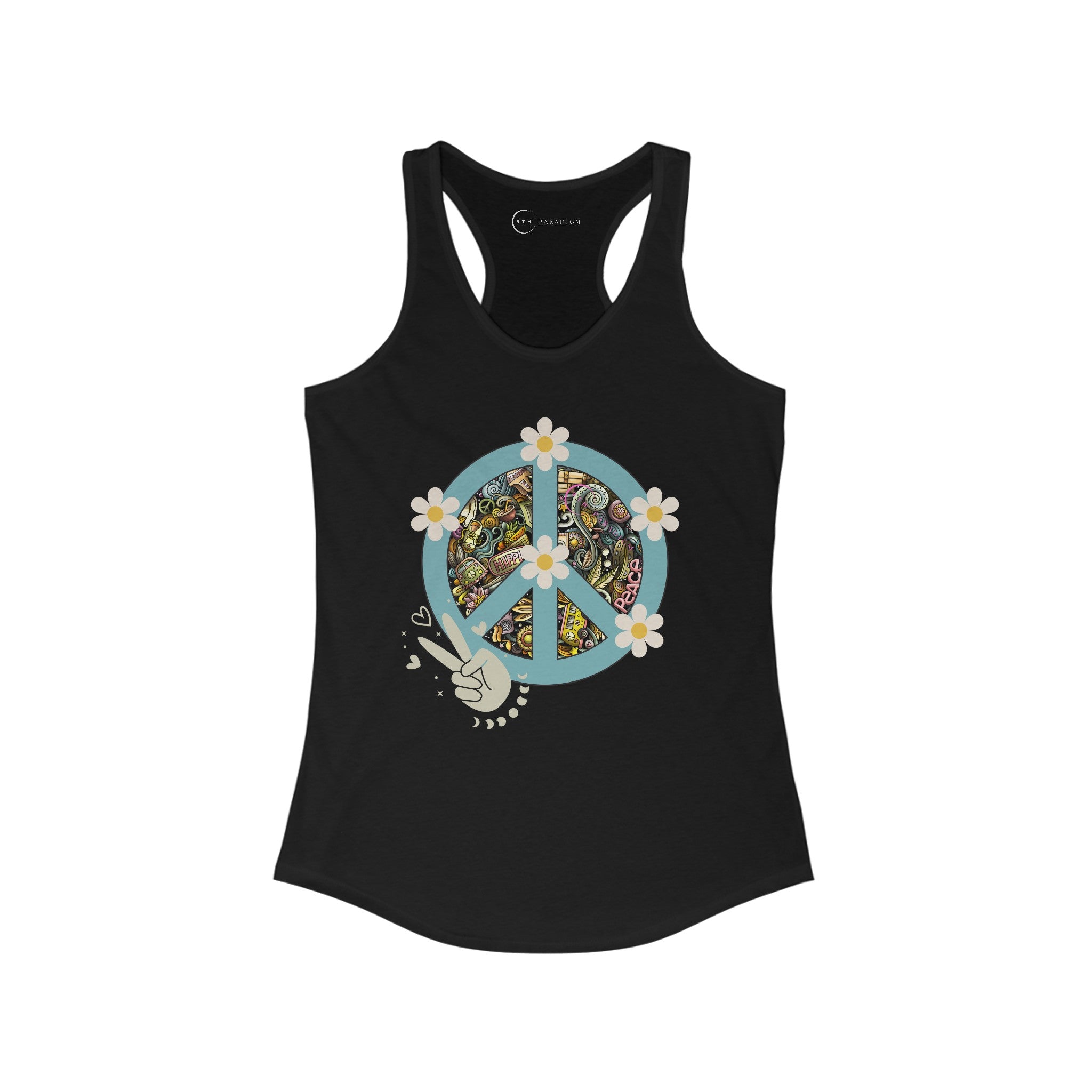 FLOWER POWER (WOMEN'S RACERBACK TANK TOP)