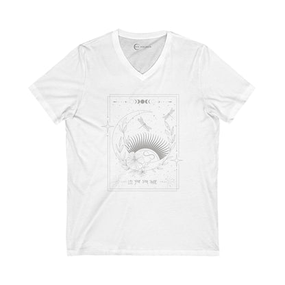 LET YOUR SOUL SHINE (ADULT V-NECK T-SHIRT)