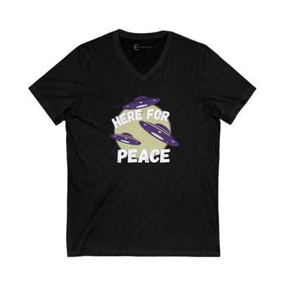 PEACEFUL ENCOUNTERS (ADULT V-NECK T-SHIRT)