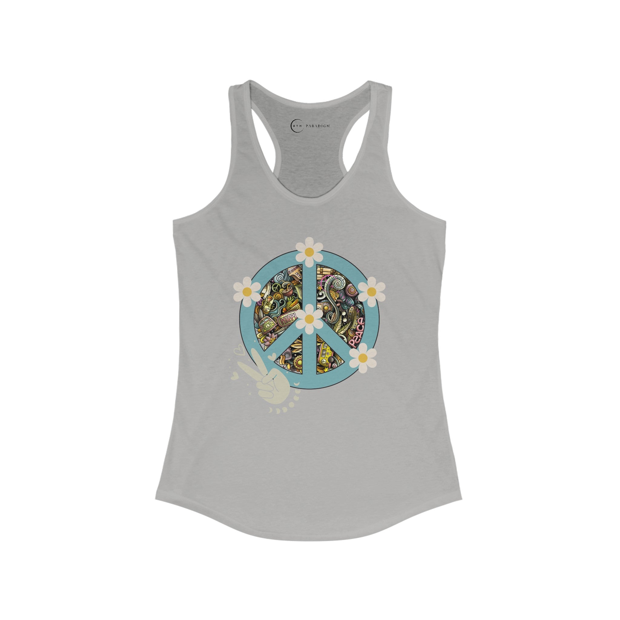 FLOWER POWER (WOMEN'S RACERBACK TANK TOP)