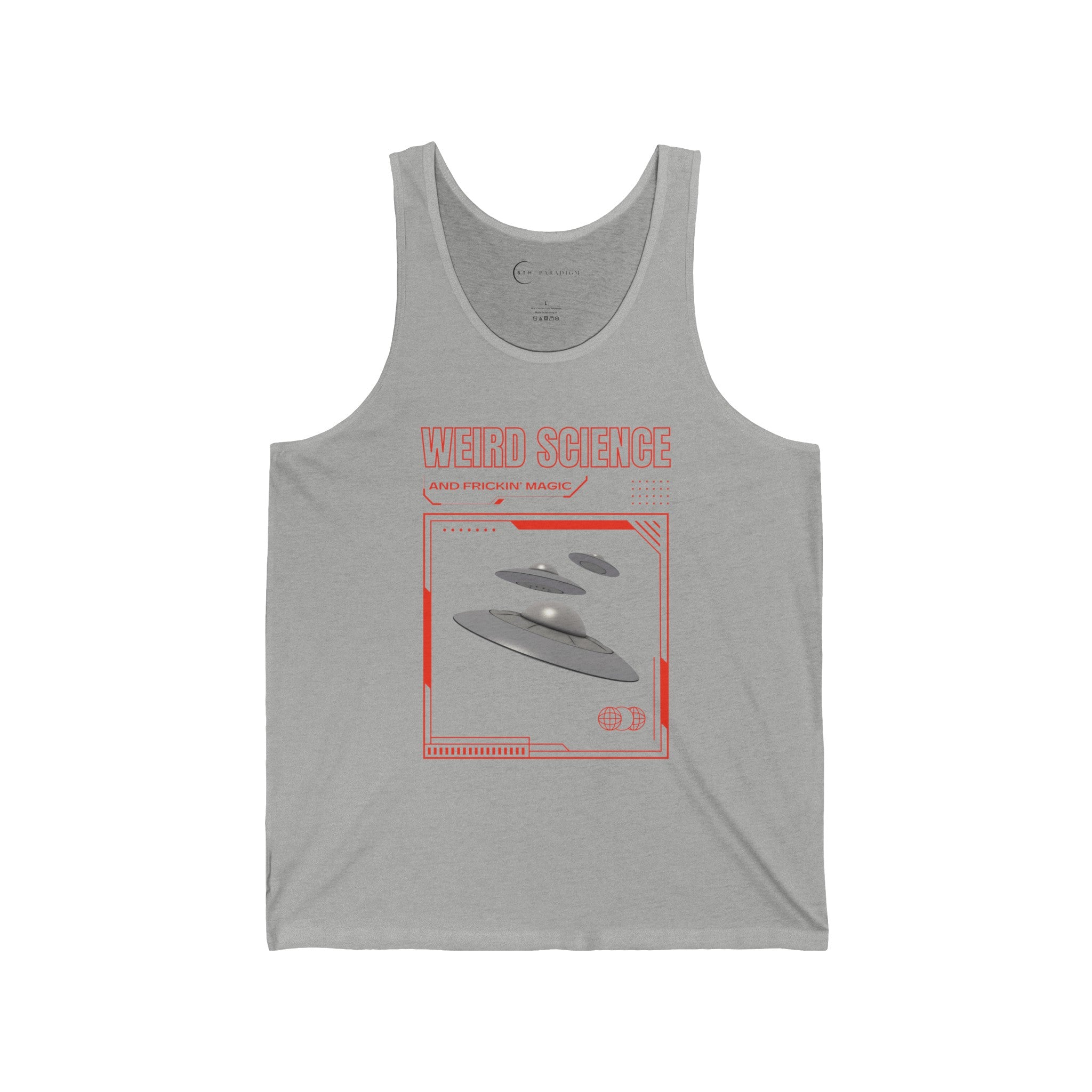 WEIRD SCIENCE AND FRICKIN MAGIC (ADULT JERSEY TANK TOP)