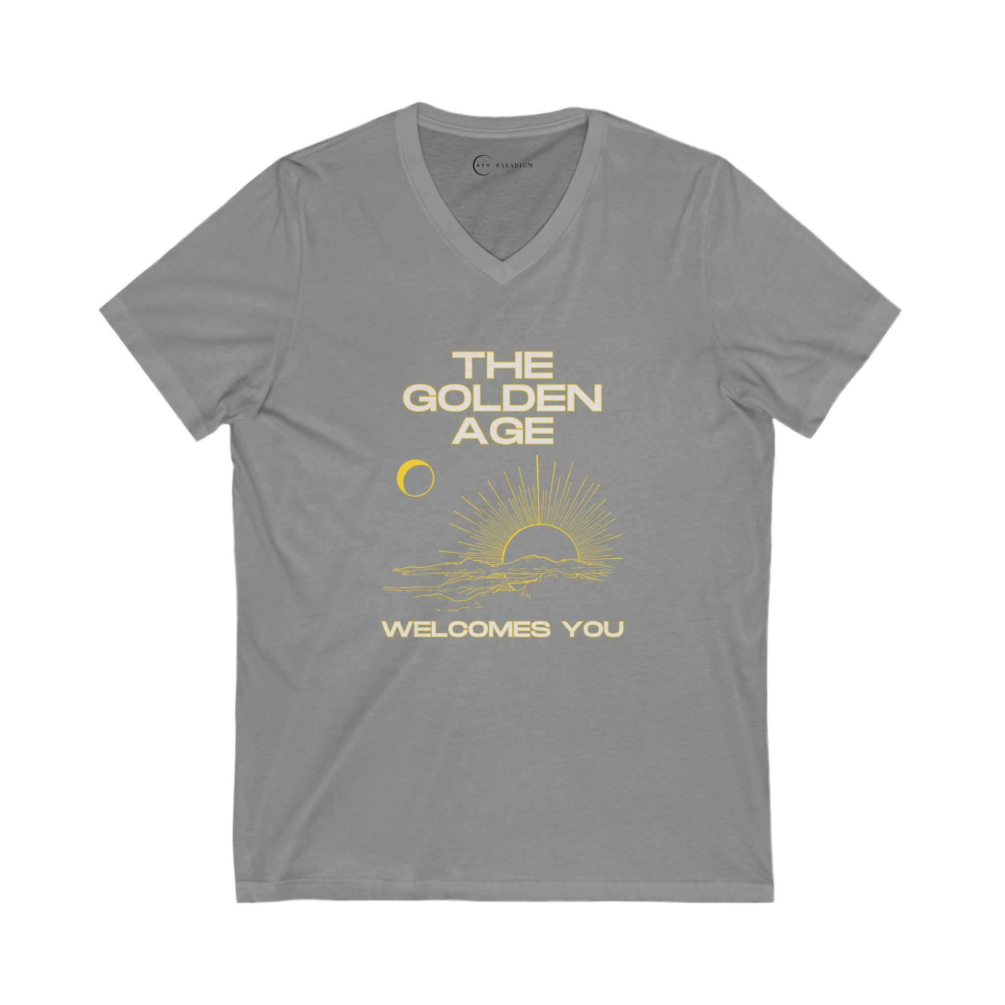 THE GOLDEN AGE WELCOMES YOU (ADULT V-NECK T-SHIRT)