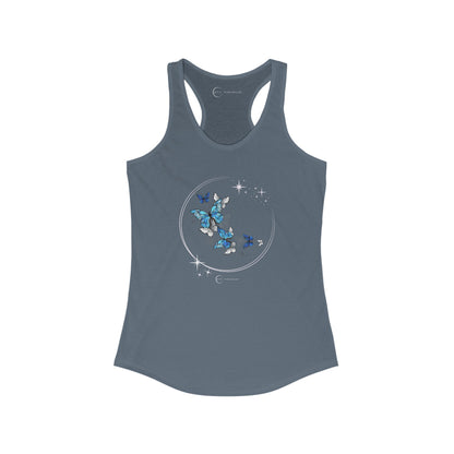 BUTTERFLIES DANCING ON THE MOON (WOMEN'S RACERBACK TANK TOP)