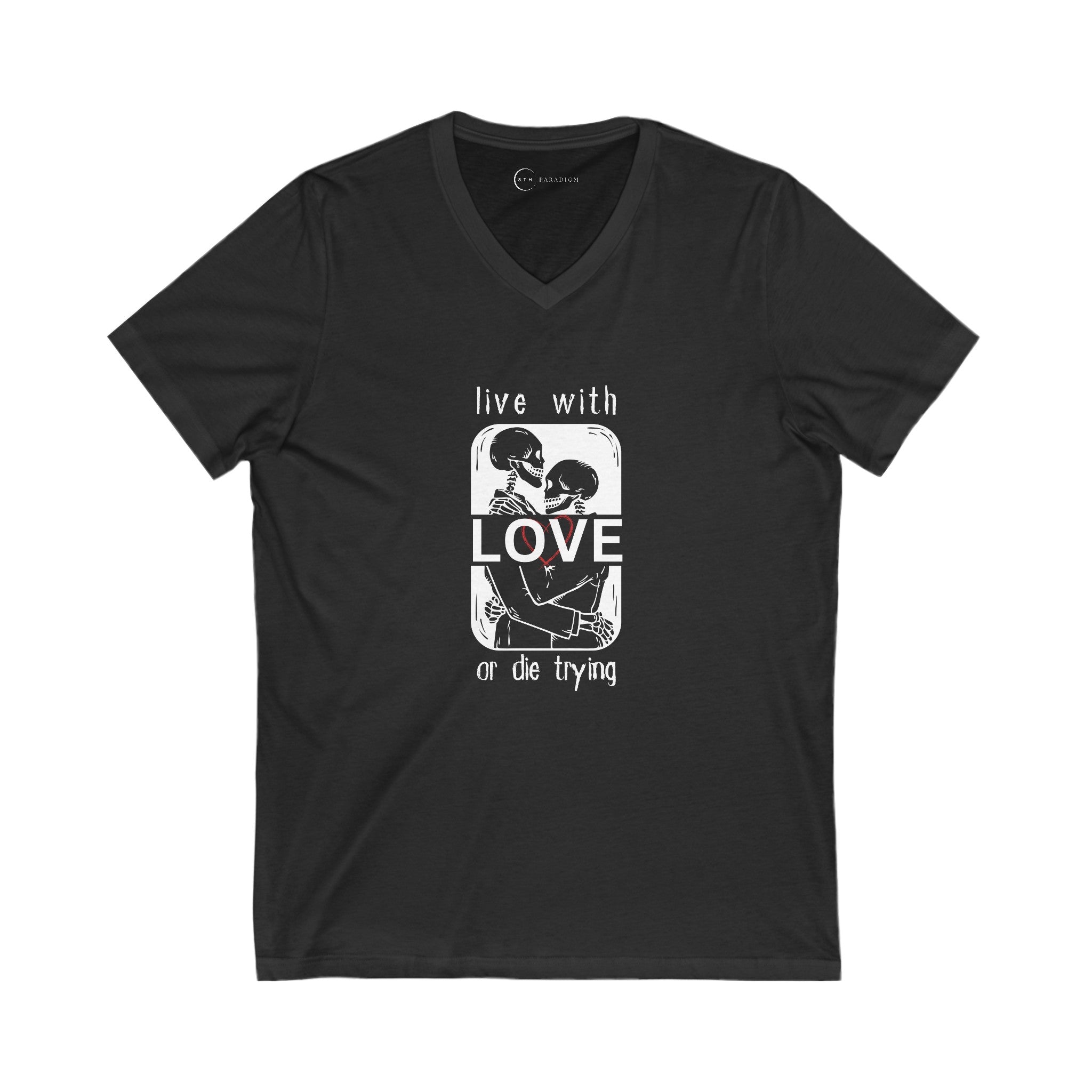 LIVE WITH LOVE (ADULT V-NECK T-SHIRT)