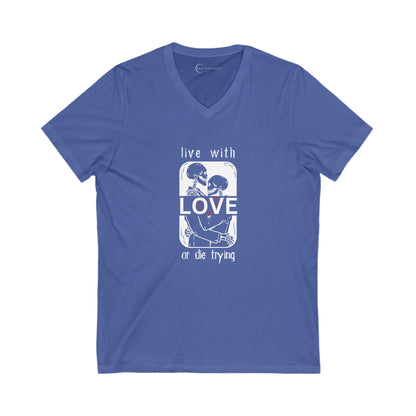 LIVE WITH LOVE (ADULT V-NECK T-SHIRT)