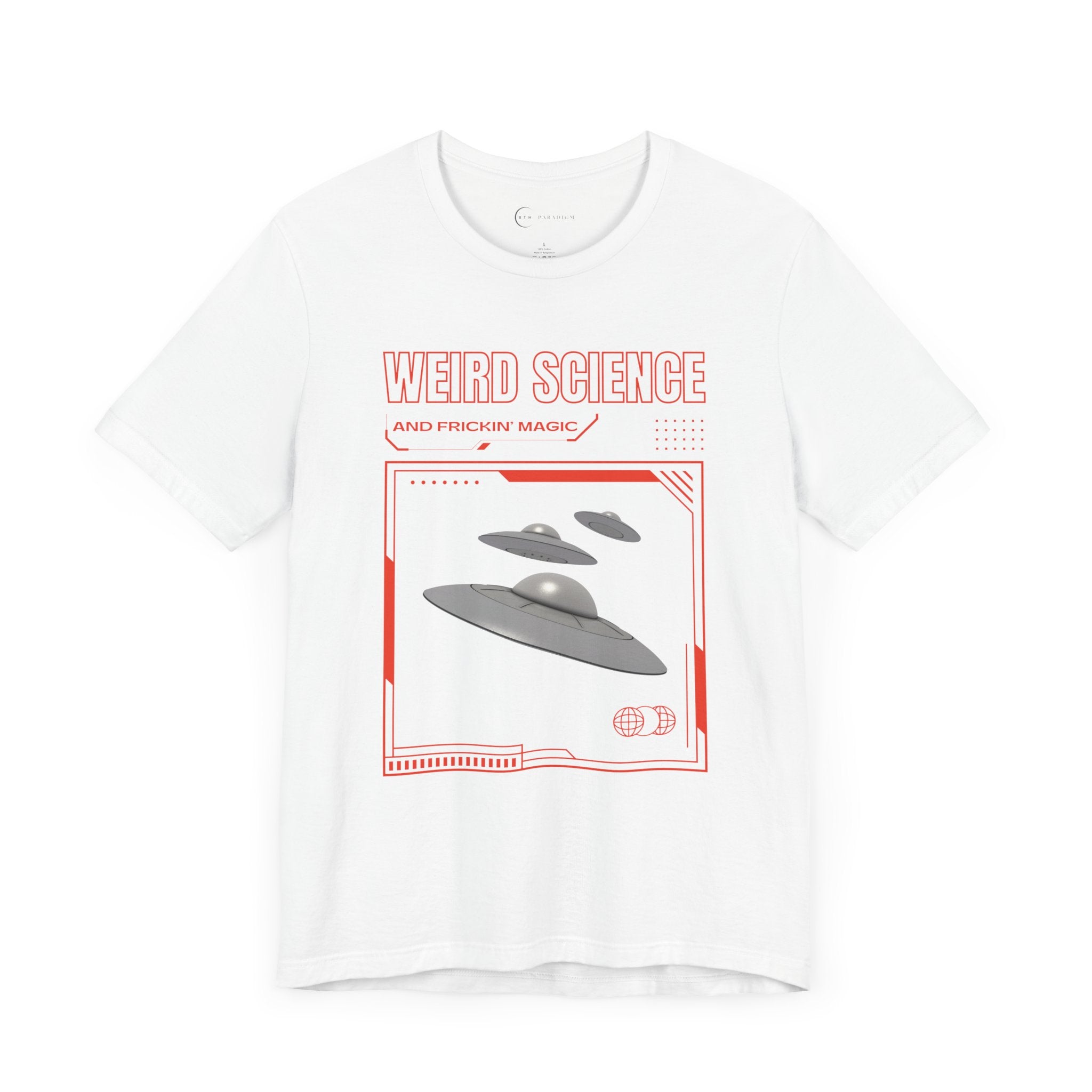 WEIRD SCIENCE AND FRICKIN MAGIC (ADULT T-SHIRT)