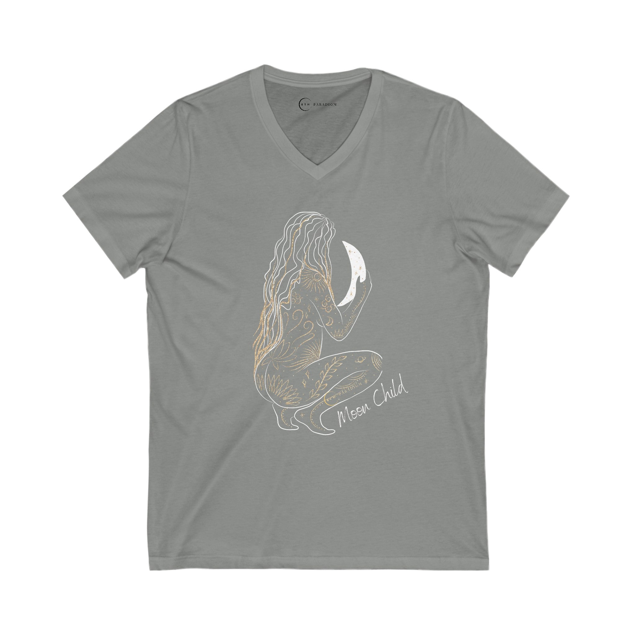 MOON GODDESS (ADULT V-NECK T-SHIRT)