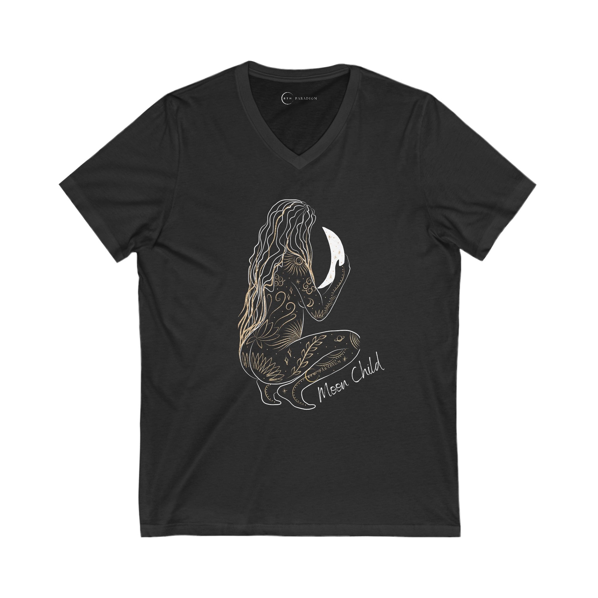 MOON GODDESS (ADULT V-NECK T-SHIRT)