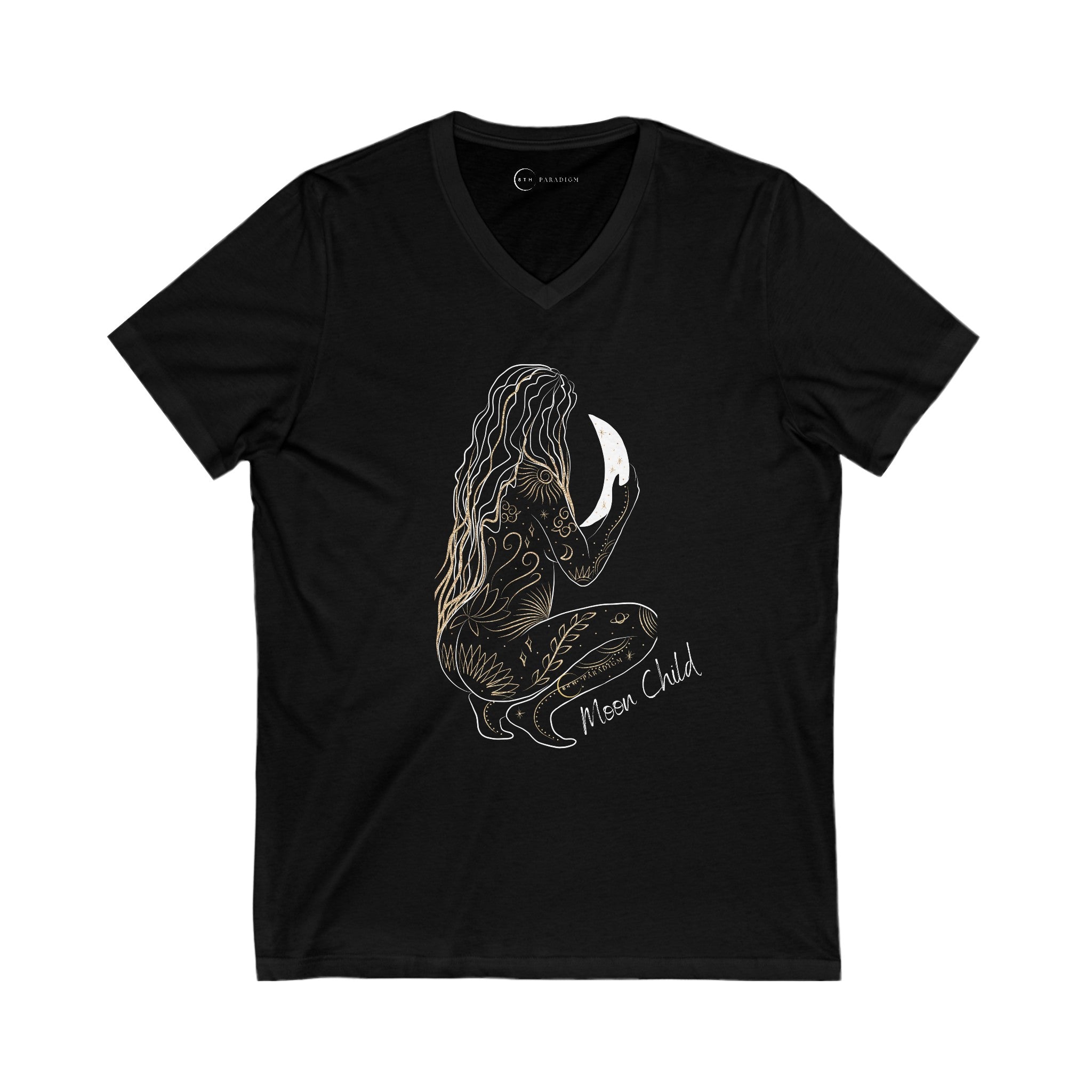 MOON GODDESS (ADULT V-NECK T-SHIRT)