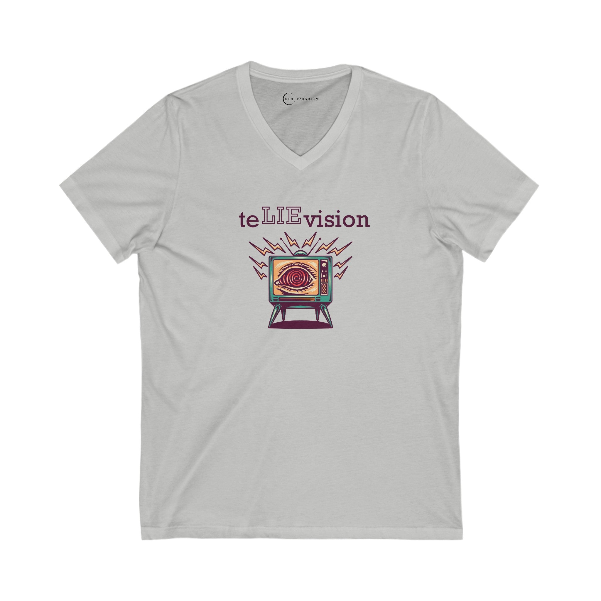 TELIEVISION (ADULT V-NECK T-SHIRT)