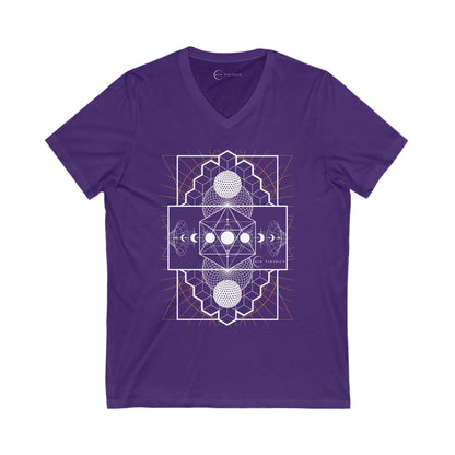 SACRED GEOMETRY (ADULT V-NECK T-SHIRT)