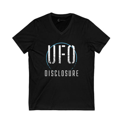 UFO DISCLOSURE (ADULT V-NECK T-SHIRT)