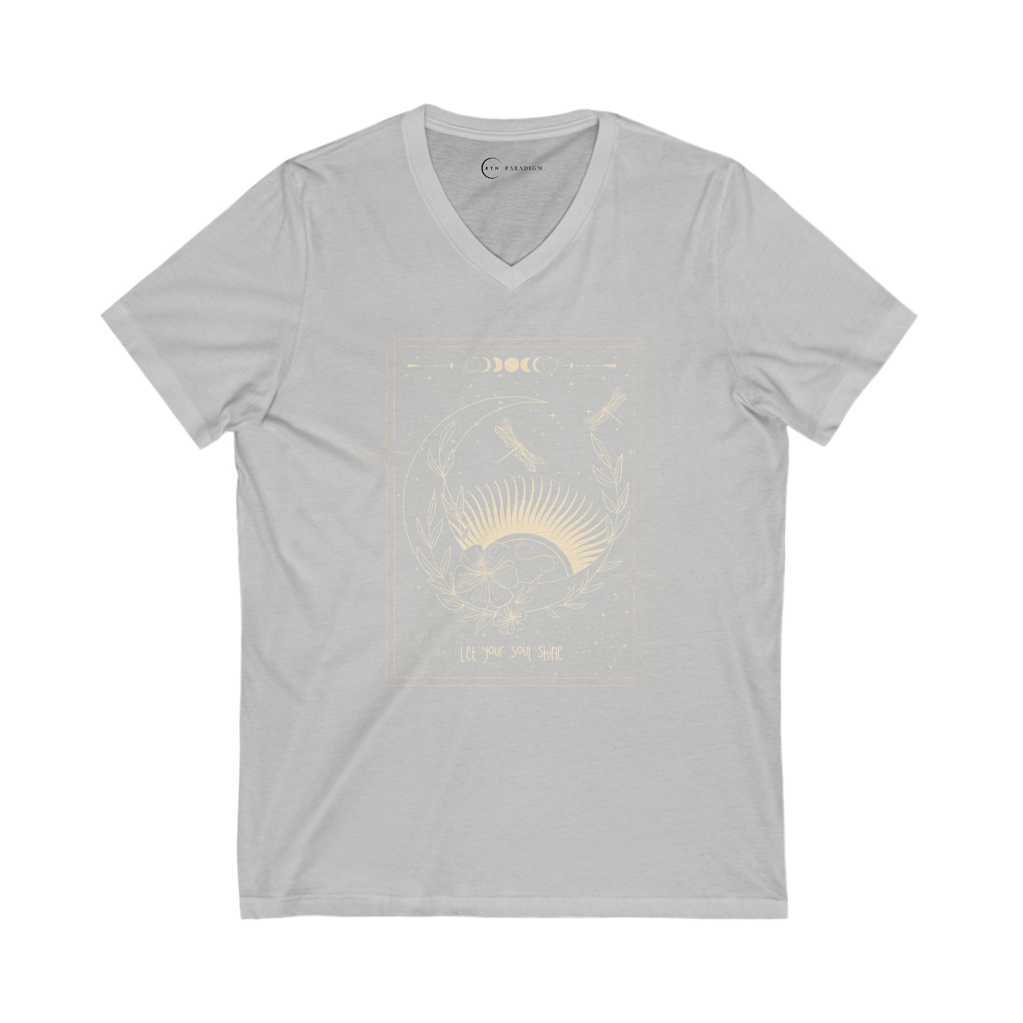 LET YOUR SOUL SHINE (ADULT V-NECK T-SHIRT)