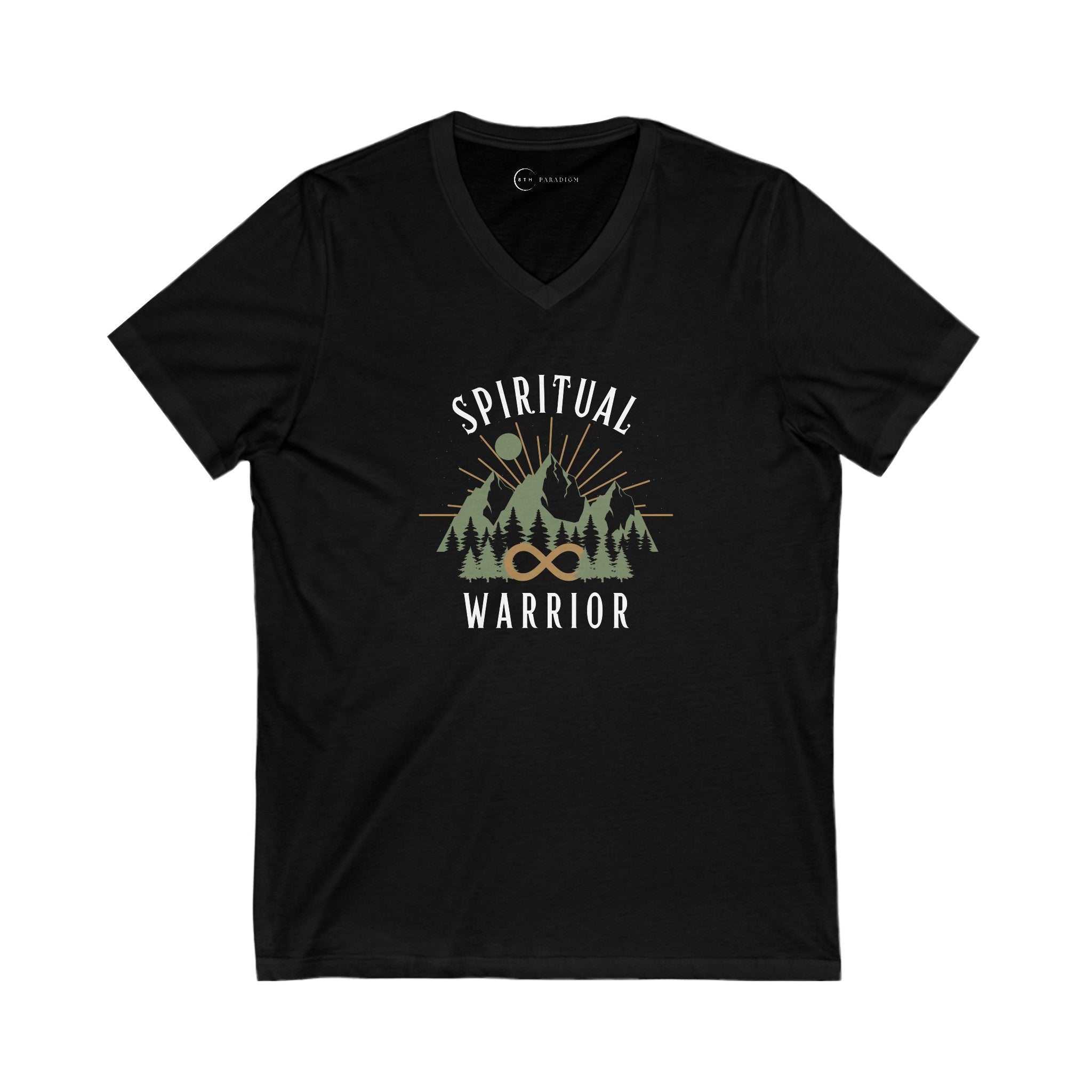 SPIRITUAL  WARRIOR (ADULT V-NECK T-SHIRT)