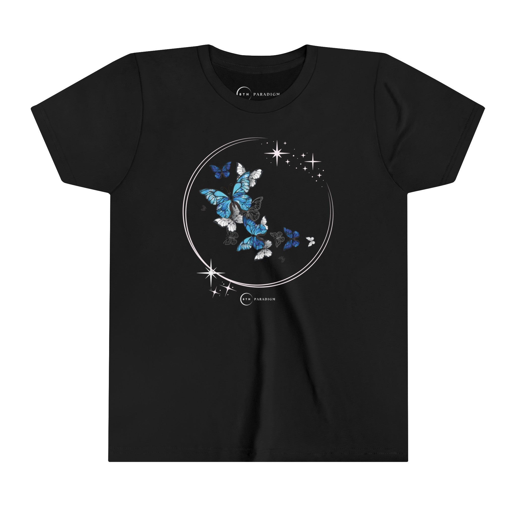 BUTTERFLIES DANCING ON THE MOON  (YOUTH T-SHIRT)