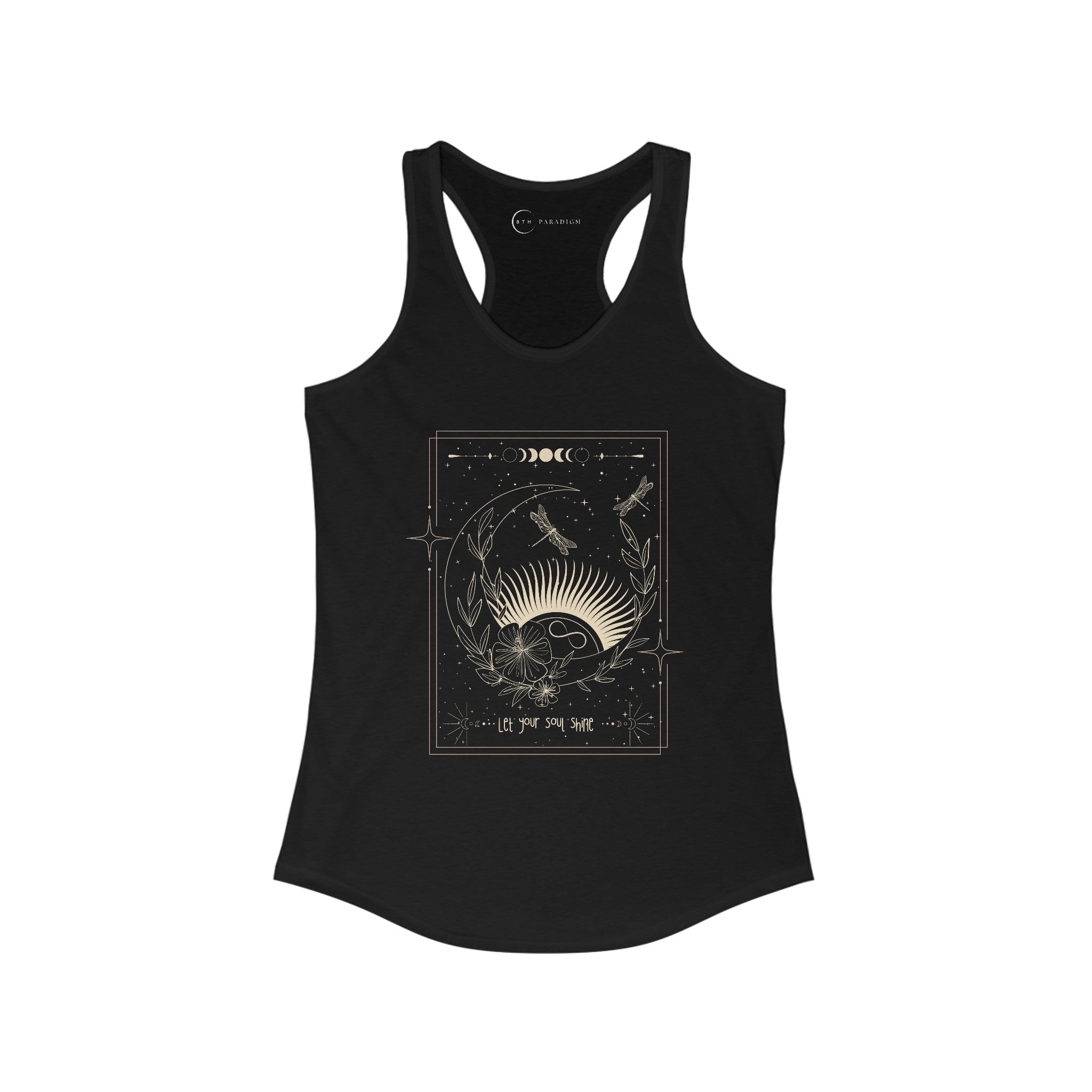 LET YOUR SOUL SHINE (WOMEN'S RACERBACK TANK TOP)