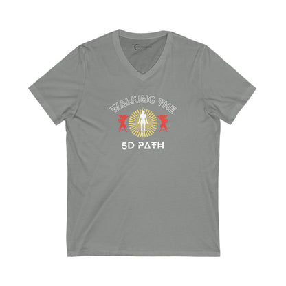 WALKING THE 5D PATH (ADULT V-NECK T-SHIRT)