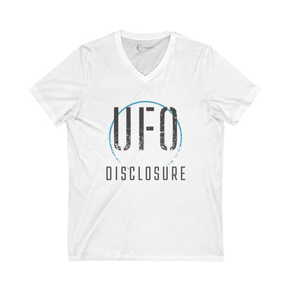 UFO DISCLOSURE (ADULT V-NECK T-SHIRT)