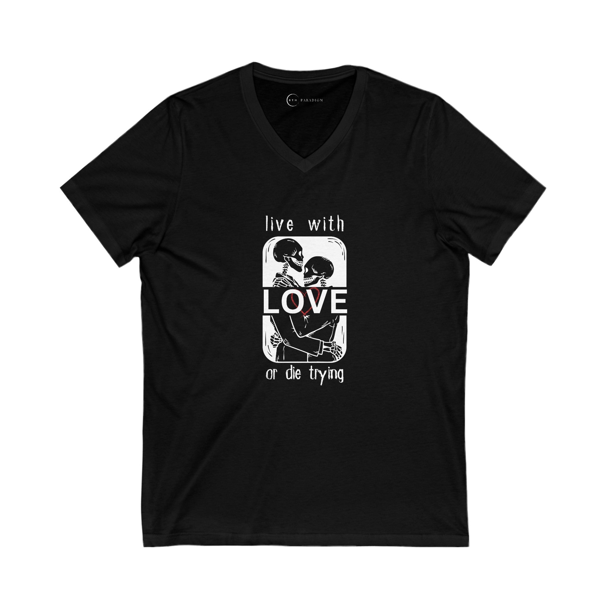 LIVE WITH LOVE (ADULT V-NECK T-SHIRT)