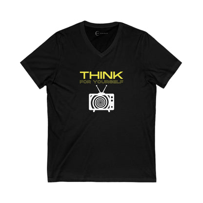 THINK FOR YOURSELF (ADULT V-NECK T-SHIRT)