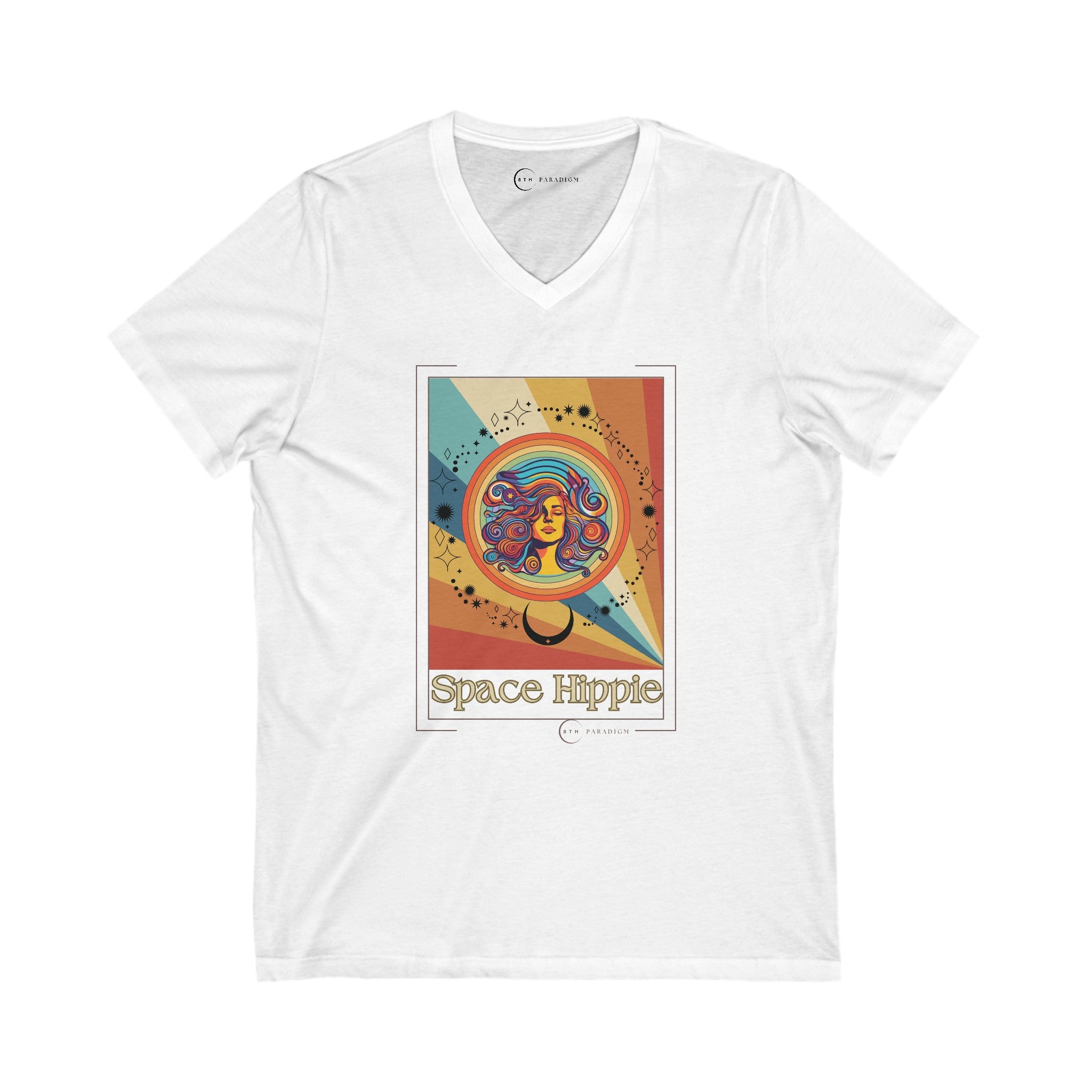 SPACE HIPPIE (ADULT V-NECK T-SHIRT)