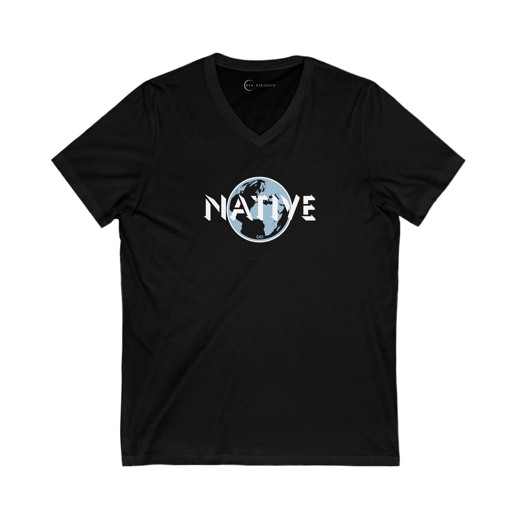 EARTH NATIVE (ADULT V-NECK T-SHIRT)