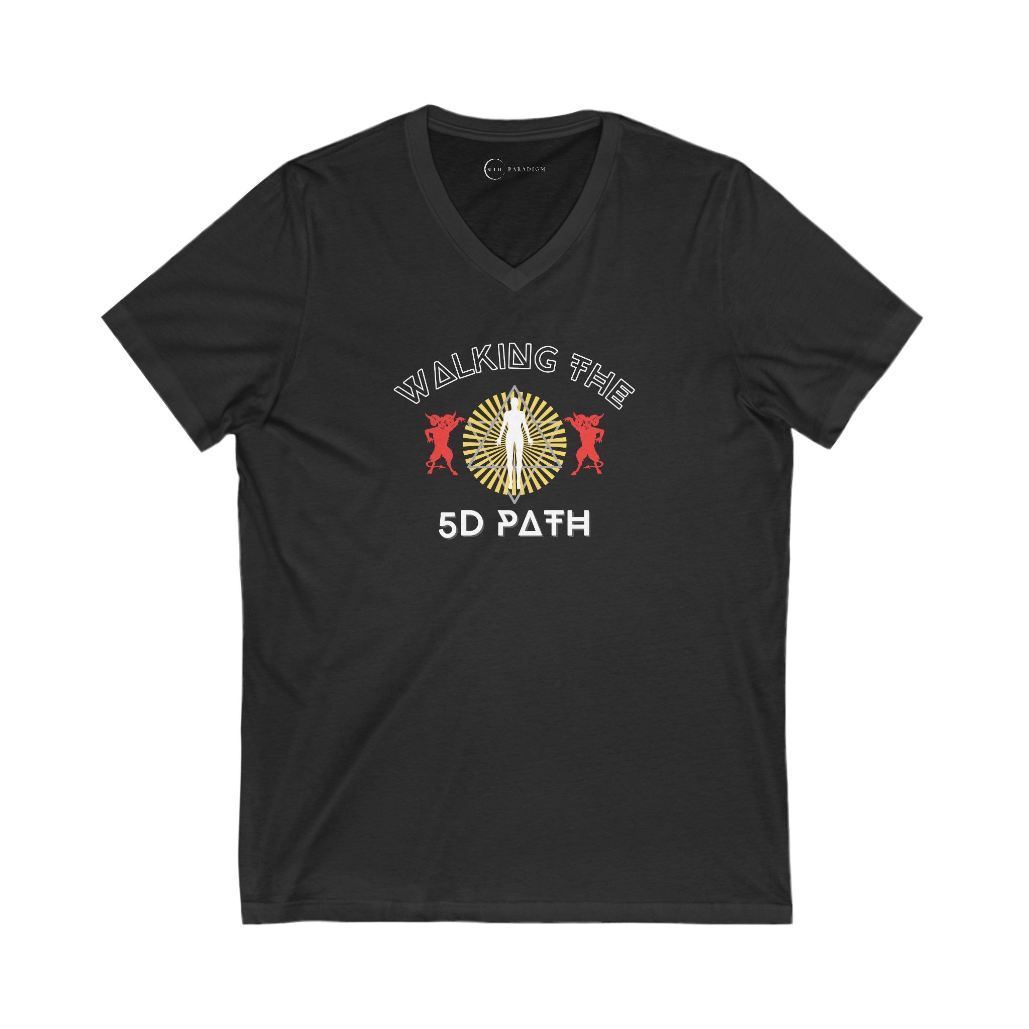 WALKING THE 5D PATH (ADULT V-NECK T-SHIRT)