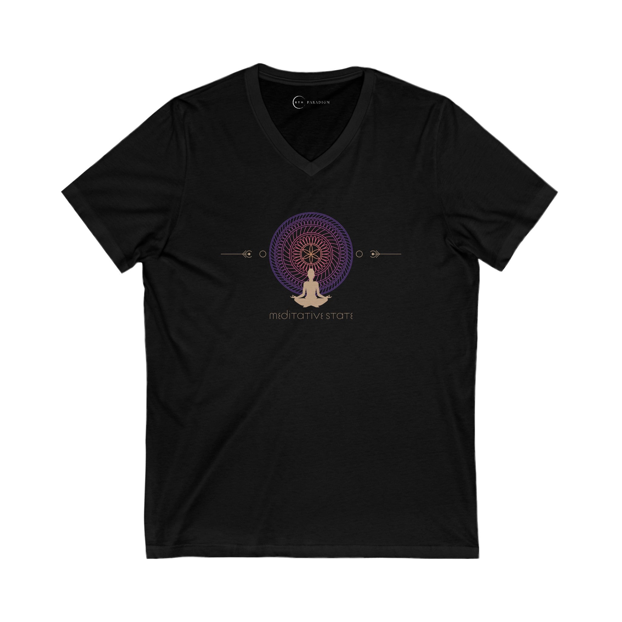 MEDITATIVE STATE (ADULT V-NECK T-SHIRT)