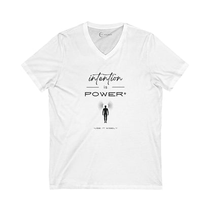 INTENTION IS POWER (ADULT V-NECK T-SHIRT)