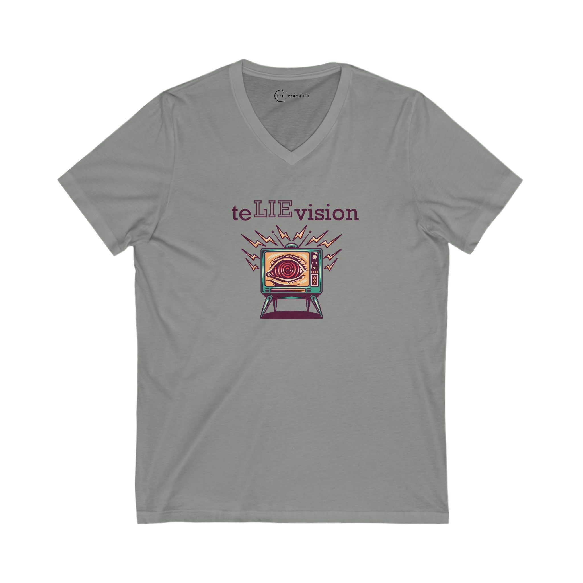 TELIEVISION (ADULT V-NECK T-SHIRT)