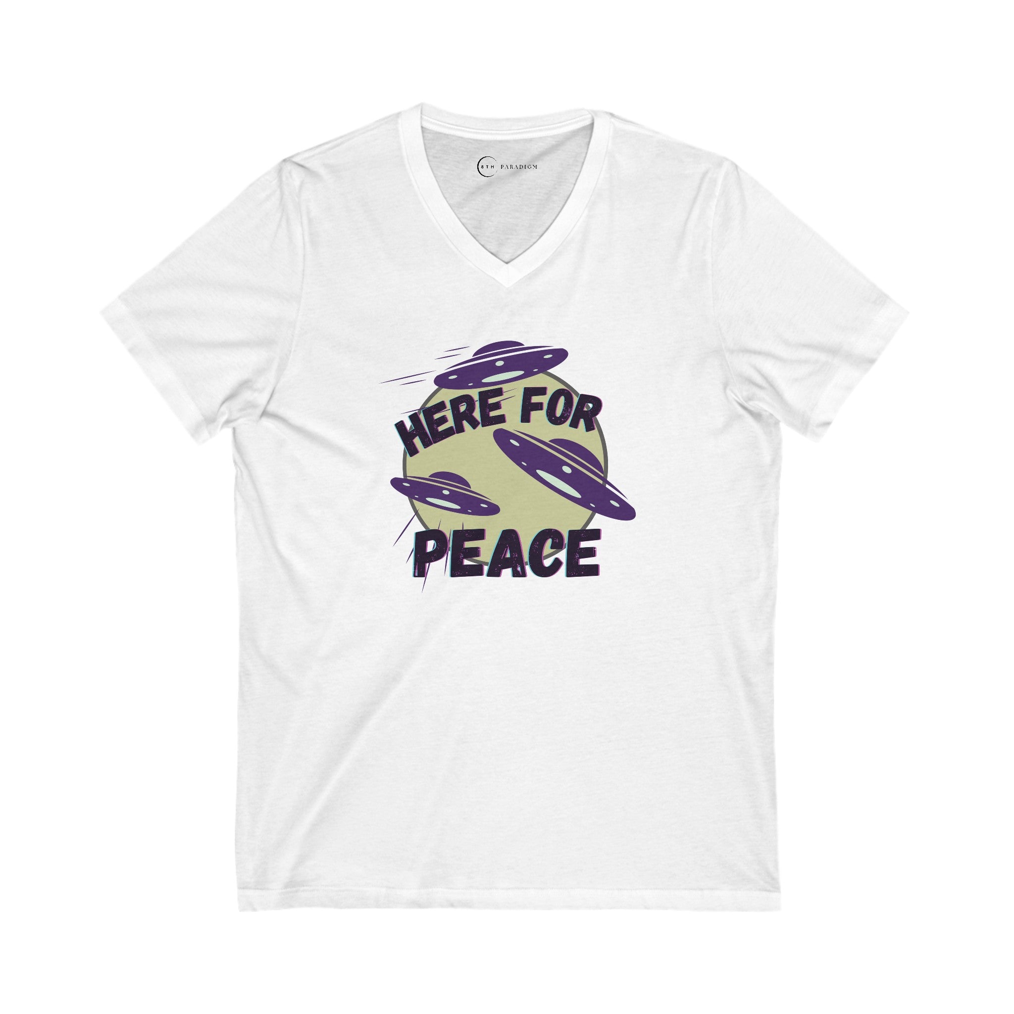 PEACEFUL ENCOUNTERS (ADULT V-NECK T-SHIRT)