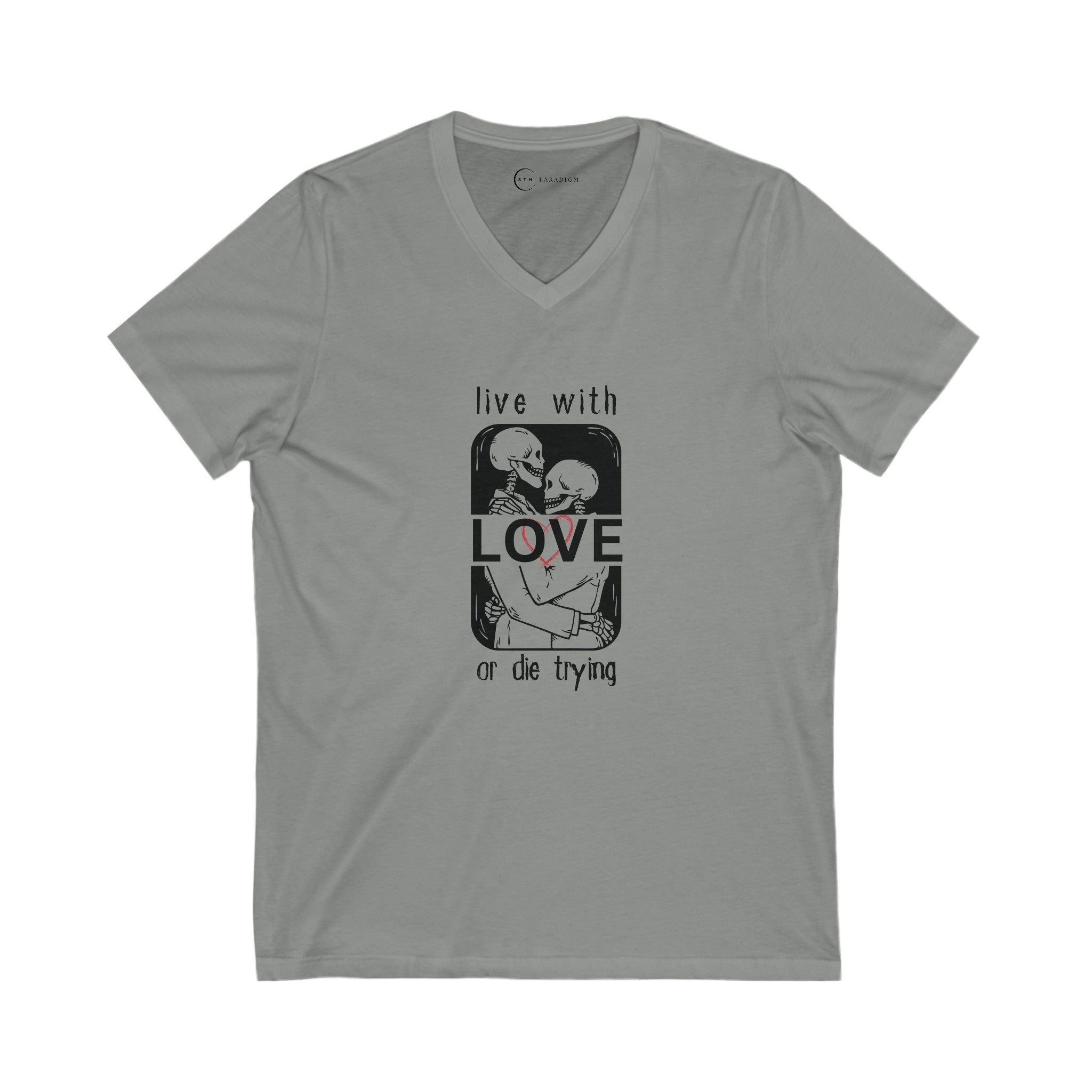 LIVE WITH LOVE (ADULT V-NECK T-SHIRT)