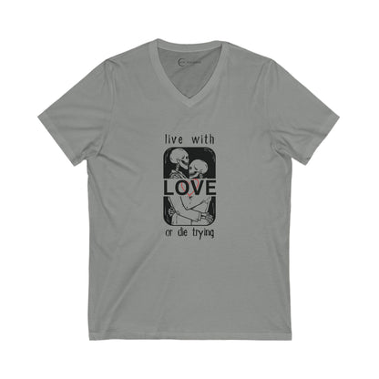 LIVE WITH LOVE (ADULT V-NECK T-SHIRT)