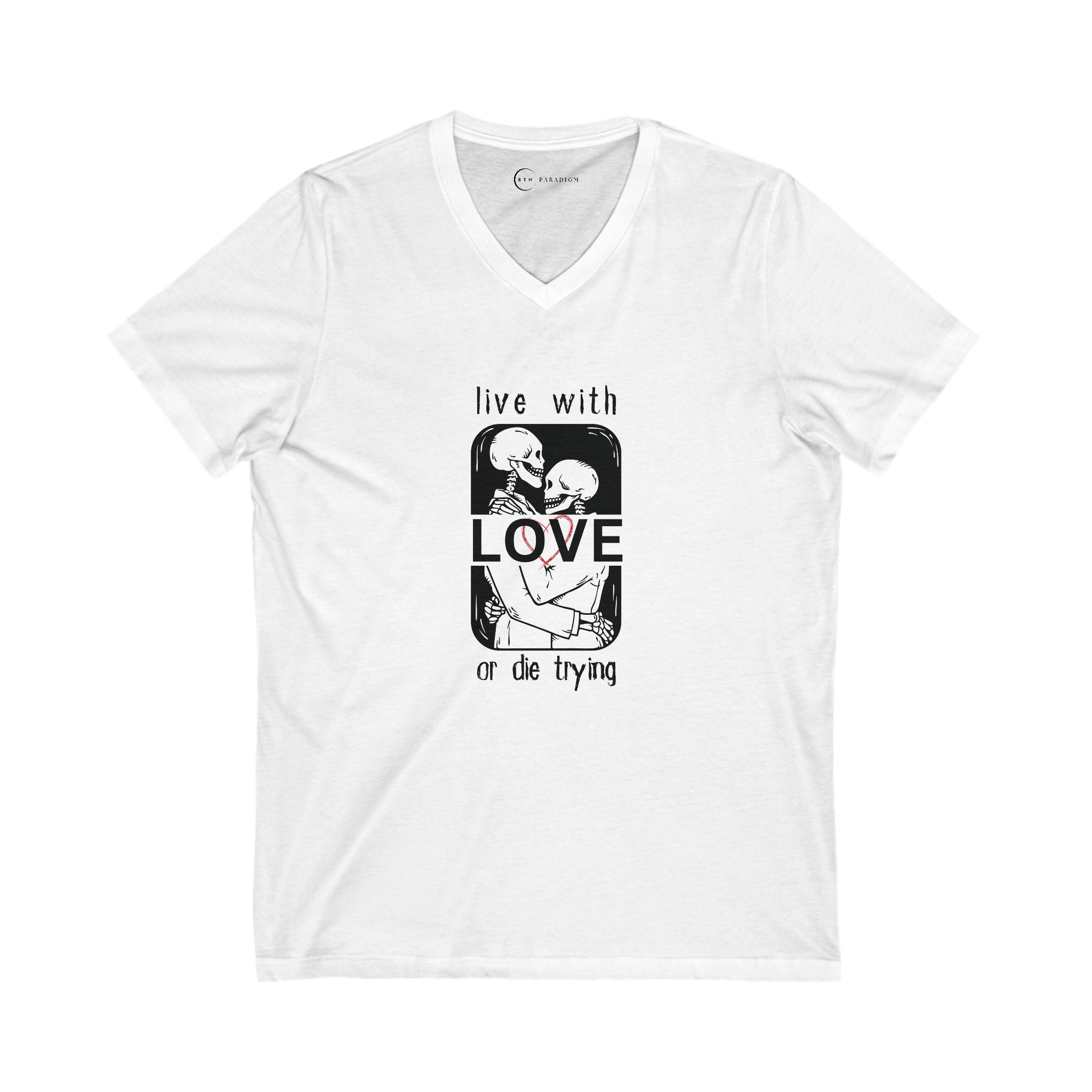 LIVE WITH LOVE (ADULT V-NECK T-SHIRT)