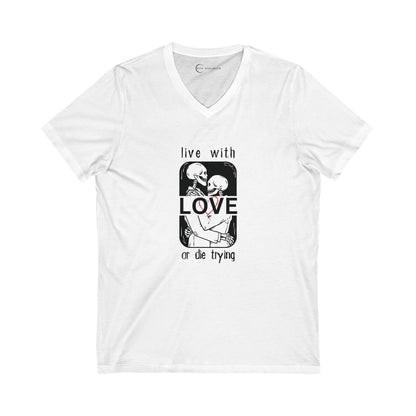 LIVE WITH LOVE (ADULT V-NECK T-SHIRT)