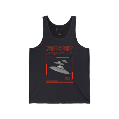 WEIRD SCIENCE AND FRICKIN MAGIC (ADULT JERSEY TANK TOP)