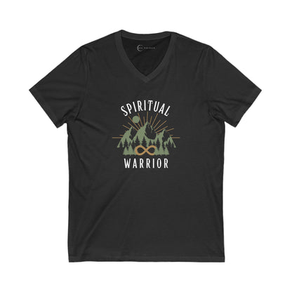 SPIRITUAL  WARRIOR (ADULT V-NECK T-SHIRT)