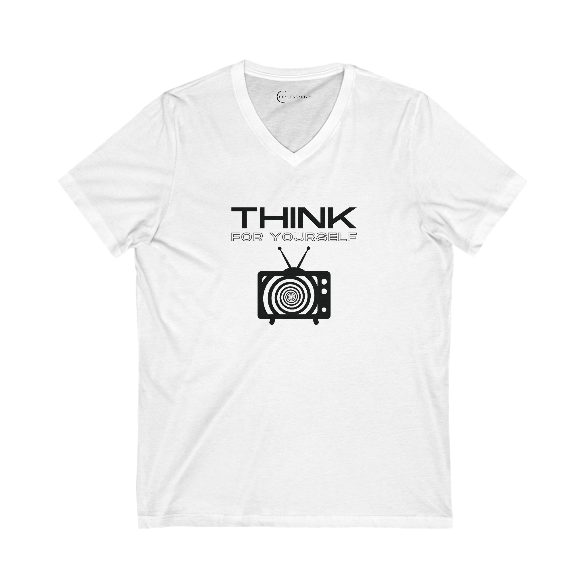 THINK FOR YOURSELF (ADULT V-NECK T-SHIRT)