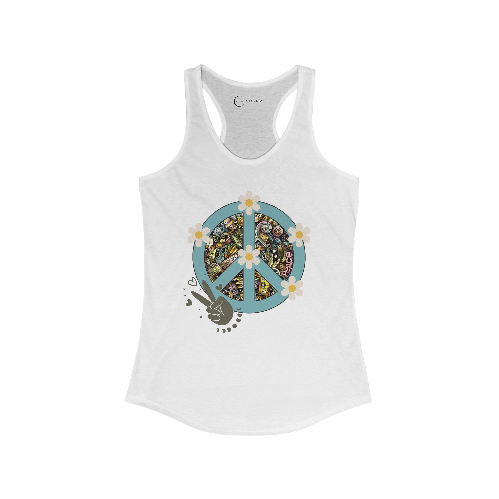 FLOWER POWER (WOMEN'S RACERBACK TANK TOP)