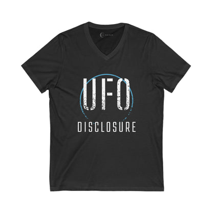 UFO DISCLOSURE (ADULT V-NECK T-SHIRT)