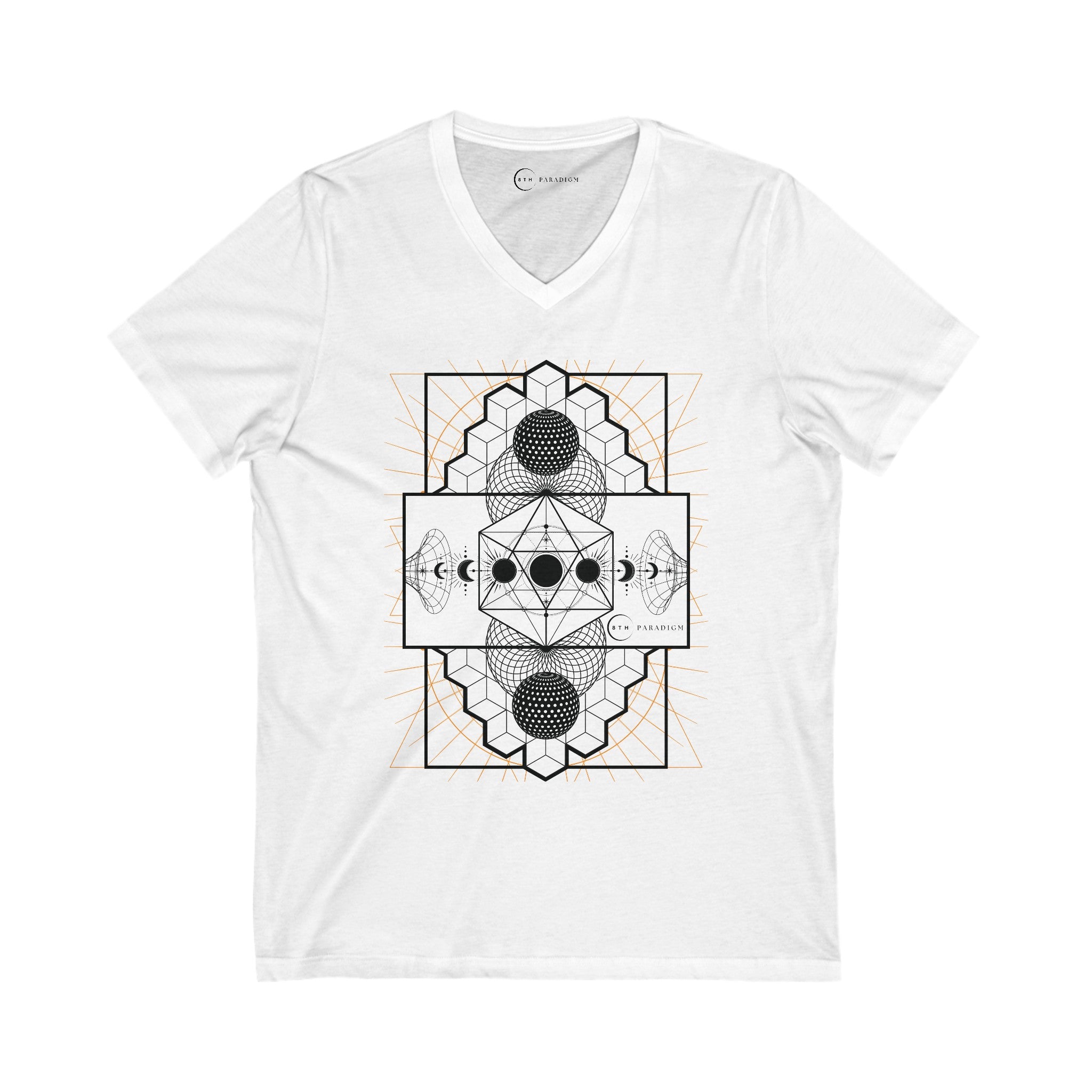 SACRED GEOMETRY (ADULT V-NECK T-SHIRT)