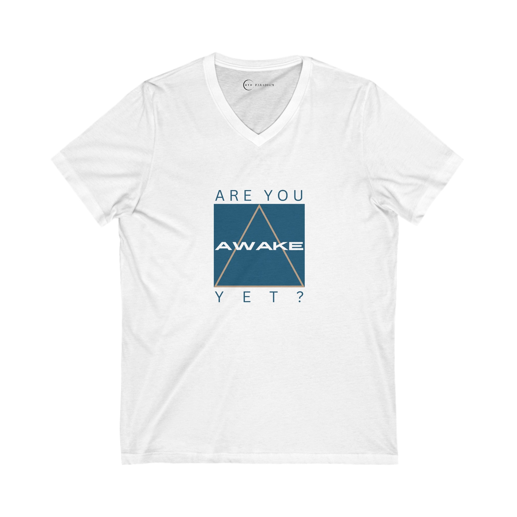 ARE YOU AWAKE YET (ADULT V-NECK T-SHIRT)