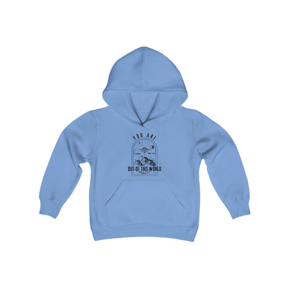 YOU ARE OUT OF THIS WORLD (YOUTH HOODIE SWEATSHIRT)